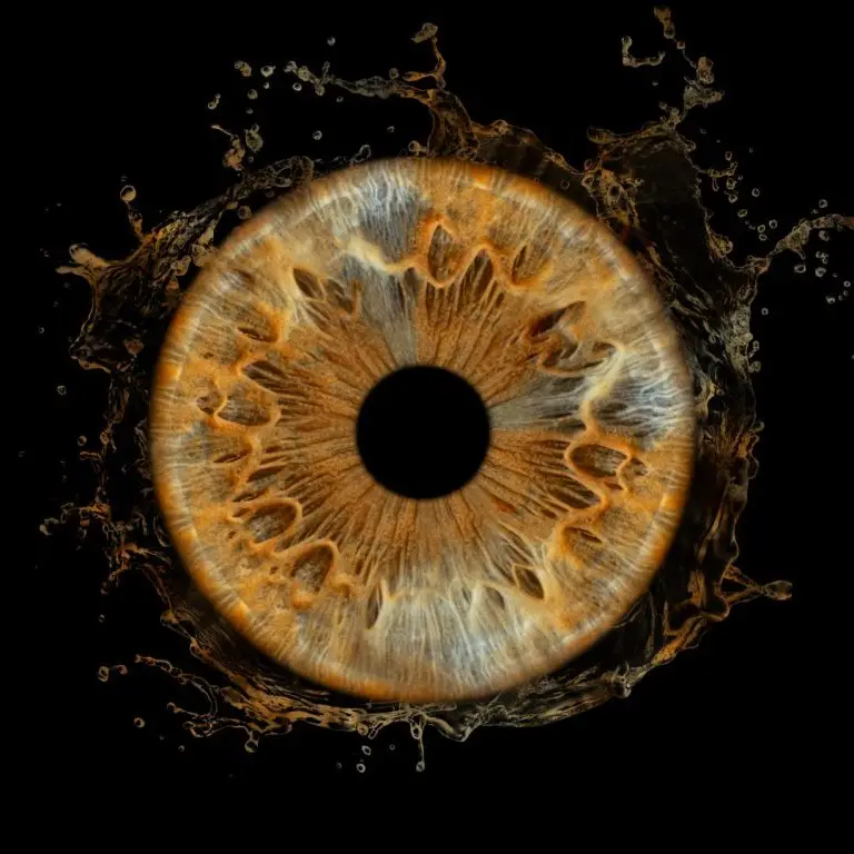 кафяв ирис с ефект вода